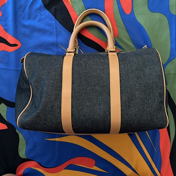 Rare Authentic Preloved Christian Dior Denim Canvas Speedy - Picture 5 of 17